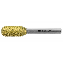 HMT Goldmax TCT Burr 6mm Bull Cylinder 6mm Shank 402020-0060