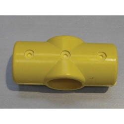 Yellow 4 Way Cross Connector (In two halves) MH4WY