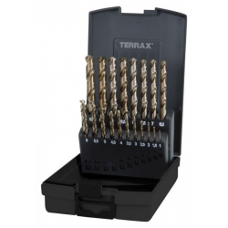 Terrax 19 Piece HSS-G Cobalt Co5 Drill Bit Set 1.0-10.0mm