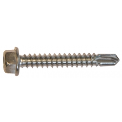 4.2 x 38 Hexagon Flange Head Self Drilling Screw, Stainless Steel A2, DIN7504k