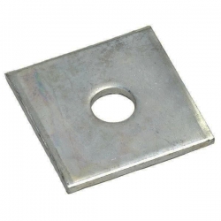 M16 x 50 x 3mm Mild Steel Square Plate Washers, Galvanised DIN 436