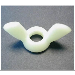 M10 Wing Nut Nylon Grade 66 Natural