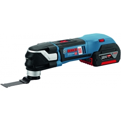 Bosch GOP 18V-28 Multicutter with 2 x 18V 5.0ah Battery & 16 Accessories in an L-Boxx