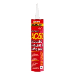 Everbuild AC50 Sealant Acoustic Silicone White 380ml