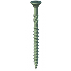 4.5 x 60 Timco Solo Countersunk Decking Screw PZ2 Organic Green 60SOLOD200