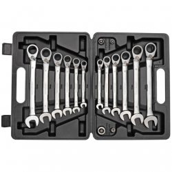 8 - 19mm 72 Tooth Carolus 16 Piece Ratchet Spanner Set In Carry Case 1710.2016