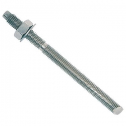 Rawlplug M24 x 300 R-CAS Kemfix Anchor Studs Stainless Steel A4 (316), c/w nut and washer, Rawl R-STUDS-24300-A4, 60-931