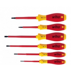 Electricians 6 Piece VDE 1000V Slot/Pozi Screwdriver Set WIHA-25477