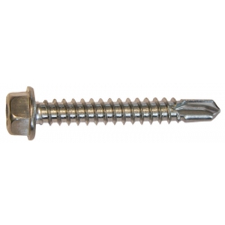 4.2 x 32 Hexagon Flange Head Self Drilling Screw, Stainless Steel A2, DIN7504k