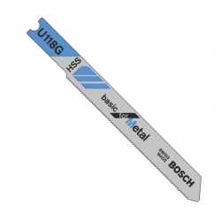 Bosch Jigsaw Blade basic for metal 0.5-1.5mm U118G (Pack of 3) P/No. 2 608 631 770