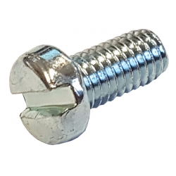 M3 x 12 Cheese Head Slot Machine Screw Mild Steel Bright Zinc Plated, DIN 84