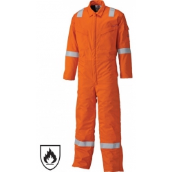 Medium (40"-42") Orange Dickies Pyrovatex Flame Retardant Coveralls FR5401MORANG