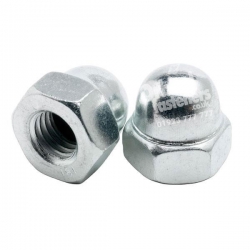 M30 Dome Nut, Mild Steel Bright Zinc Plated DIN 1587