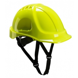 Yellow Site Helmet with Chin Strap and Wheel PS55YELLOW