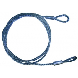 6 Metre x 10mm 7/19 Strand Security Cable 2 Loop, Galvanised