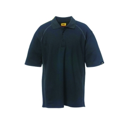 Caterpillar (CAT) Black Advanced Performance Polo Shirt, XXX Large