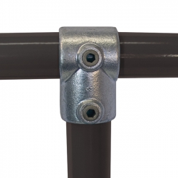 Short Tee C03 Size 5 (G20) Handrail Fitting, Galvanised 101-A27 (Kee Klamp Compatible 10-5)