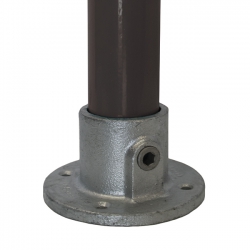 Base Flange C11 Size 8 (G40) Handrail Fitting, Galvanised 131-D48 (Kee Klamp Compatible 61-8)