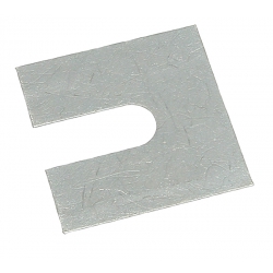 No4 100mm x 100mm x 5mm with a 25mm slot (Suits bolts up to M24) Steel Metal Horseshoe Trouser Shim galvanised