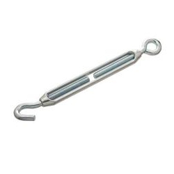 M6 Turnbuckle Straining Hook & Eye Bright Zinc Plated