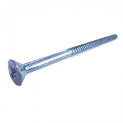 Extra Long 8 x 2"1/4 (60mm) Pz2 Self Tapping Countersunk Pozi Screw, Type AB, Bright Zinc Plated 