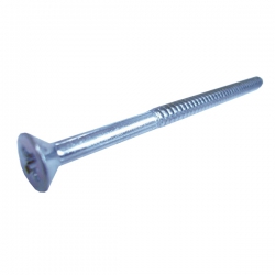 Extra Long 8 x 3" (80mm) Pz2 Self Tapping Countersunk Pozi Screw, Type AB, Bright Zinc Plated