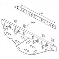 Cable Tray, Couplers 50mm Tray, Pre-Galvanised (Single)