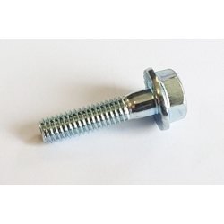 M6 x 25 Hexagon Head Flange Serrated Set Screws High Tensile Grade 8.8 Bright Zinc Plated, DIN 6921