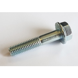 M8 x 40 Hexagon Head Flange Serrated Set Screws High Tensile Grade 8.8 Bright Zinc Plated, DIN 6921