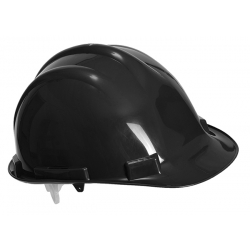 Builders Site Helmet Hard Hat (Black) to EN 397:1995