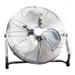 18" 110W Industrial 3 Speed High Velocity Chrome Floor Fan 240V