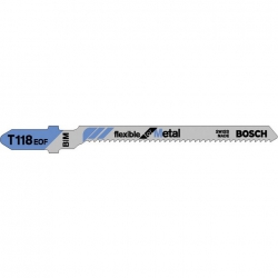 Bosch Jigsaw Blade for metal 1.5-4mm T118EOF (Pack Of 5) P/No. 2 608 634 237 