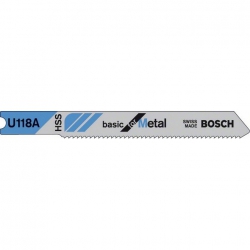 Bosch Jigsaw Blade for metal 1-3mm U1188A  (Pack of 3) P/No. 2 608 631 511