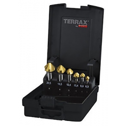 Terrax 6 Piece TIN Coated HSS Countersink Set A102152TRO