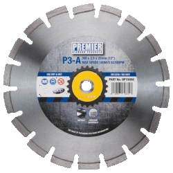 350mm x 20mm 3 Star Diamond Blade for Asphalt & Abrasive Material DP15050 P3/A