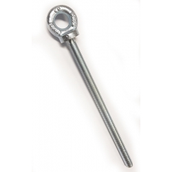 M10 x 178mm Long Shank Collared Eye Bolt Bright Zinc Plated BS4278