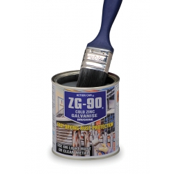 ZG-90 Cold Bright Zinc Galvanised Anti-Rust Brush On Paint Can 900ml ACTION CAN 2018