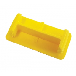 Yellow Unistrut P3 Plastic End Caps 21mm x 41mm Shallow Channel