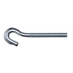 M10 Forged Hook Bolt 73mm Shank 12mm Hook, Steel Bright Zinc Plated