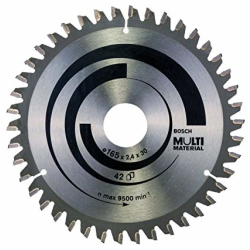 Bosch 165 x 30/20 x 42 Teeth Circular Saw Blade Multi Material 2 608 640 519