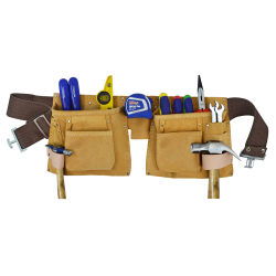 Faithfull Double Tool and Nail Pouch DTNP3