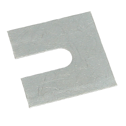 No4 100mm x 100mm x 2mm with a 25mm slot (Suits bolts up to M24) Steel Metal Horseshoe Trouser Shim galvanised