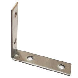 30mm 90deg Bent Corner Brace 15x2mm, 4.5mm Holes, Pre-galvanised steel