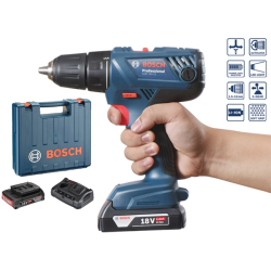 Bosch GSR 18V-21  Drill / Driver, 2 x 2.0 Ah Li-ion  Batteries & Carry Case