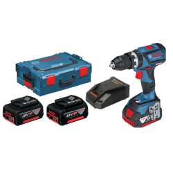 Bosch GSB18V-60C Dynamic Combi Drill 2 x 5.0Ah & 1 x 4.0Ah Batteries in L-BOXX