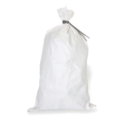 13" x 30" White Woven Polypropylene Sand Bags / Sacks