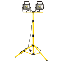 40W Twin Head LED Tripod Flood Light 110V Draper 66059