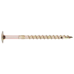 6.0 x 120mm T40 Index Extra Long Washer Head Wood Screw, Zinc & Colour