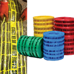 150mm x 100 Metre Yellow Gas Detectable Warning Tape