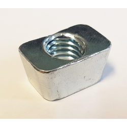 M10 Vee Nut (Wedge Nut) To Suit Rib Deck 60, Mild Steel, Bright Zinc Plated